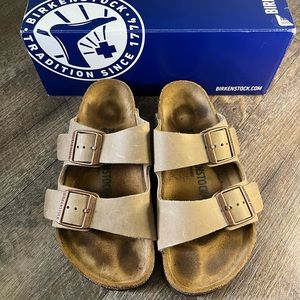 Birkenstock Arizona oiled leather size EU37 beautiful light  “tobacco brown”